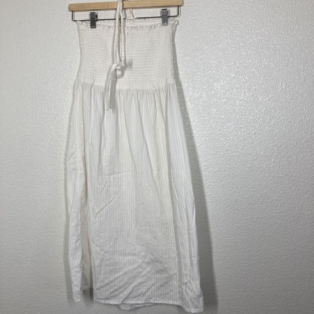 bandeau dress Beach M&S Collection Sun Dress 12 White Halter Bodice Tassel - Picture 2 of 12